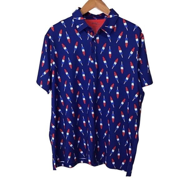 Birdie Bound Bomb Pops Golf Polo Shirt XL - Picture 1 of 7
